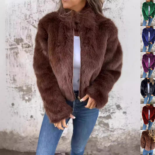 Veste Elegante En Peluche